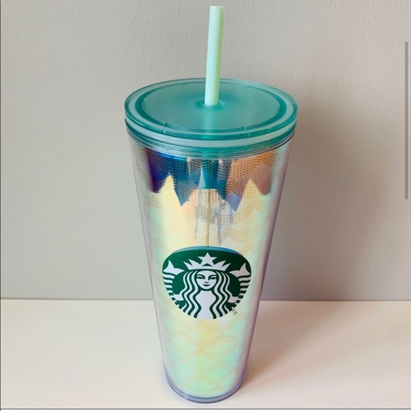 STARBUCKS RAINBOW IRIDESCENT Mermaid Venti Tumbler - Picture 2 of 4